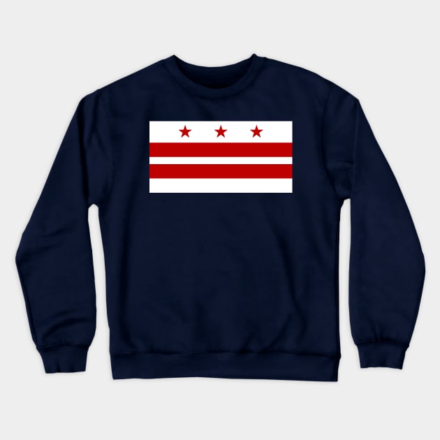 Washington DC Flag Crewneck Sweatshirt by Lucha Liberation